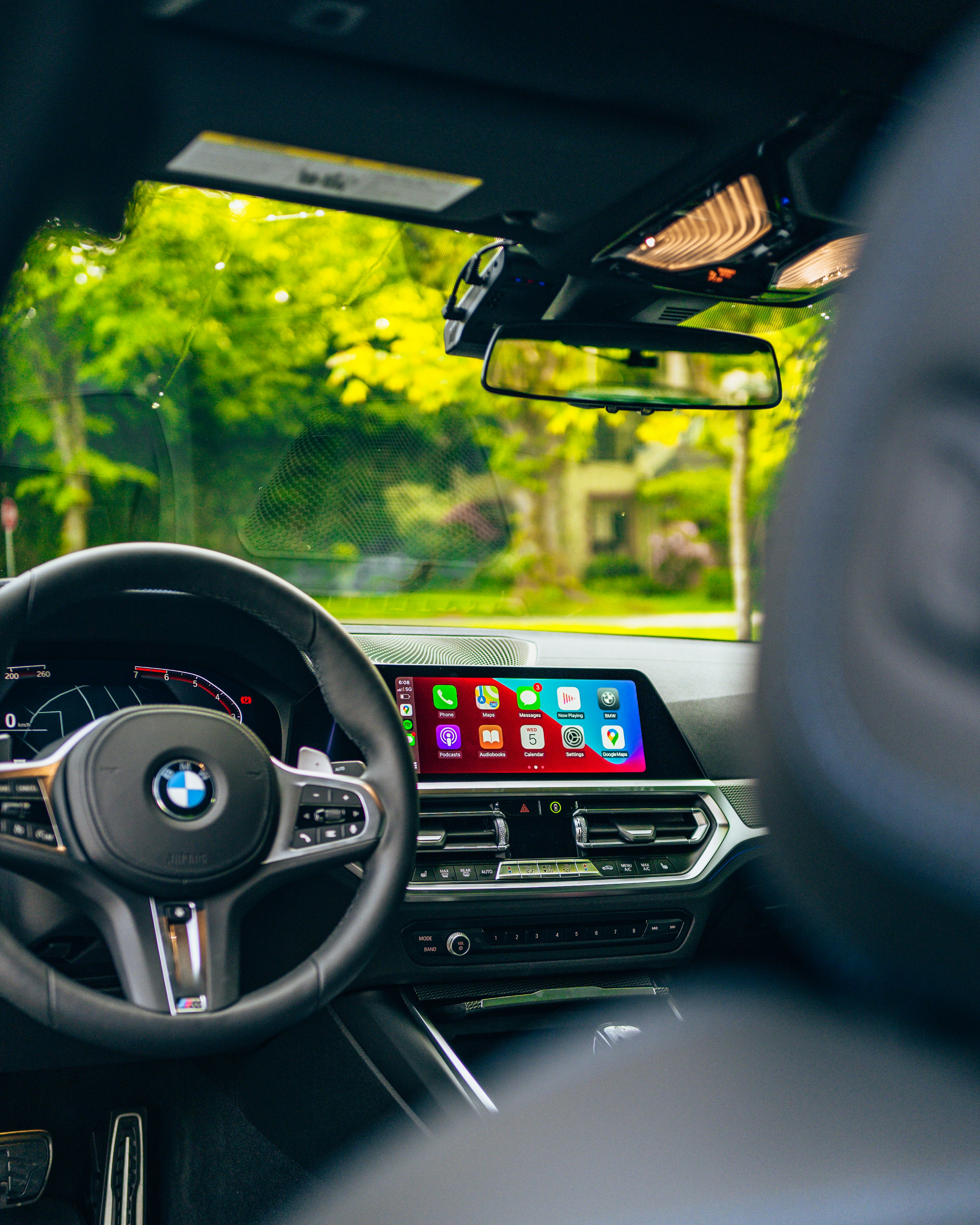 black and silver car steering wheel